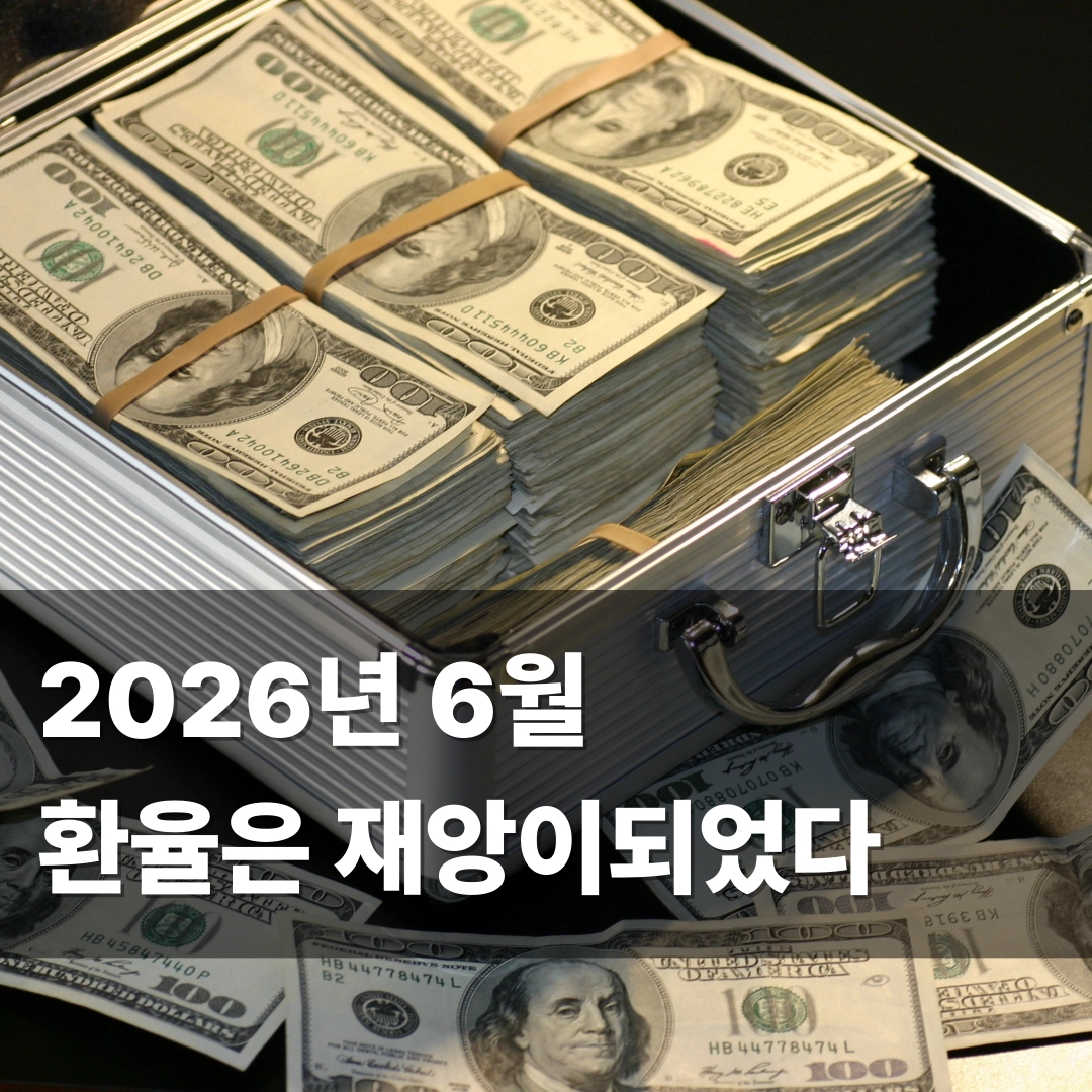 2026년 6월 달러 환율 대표 이미지