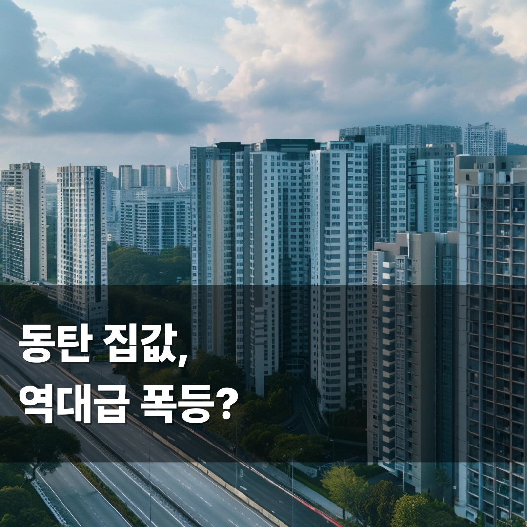 무섭게 폭등중인 동탄 집값 분석