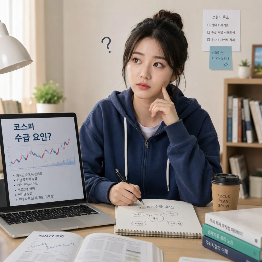 코스피 수급 요인을 공부중인 학생 (1)