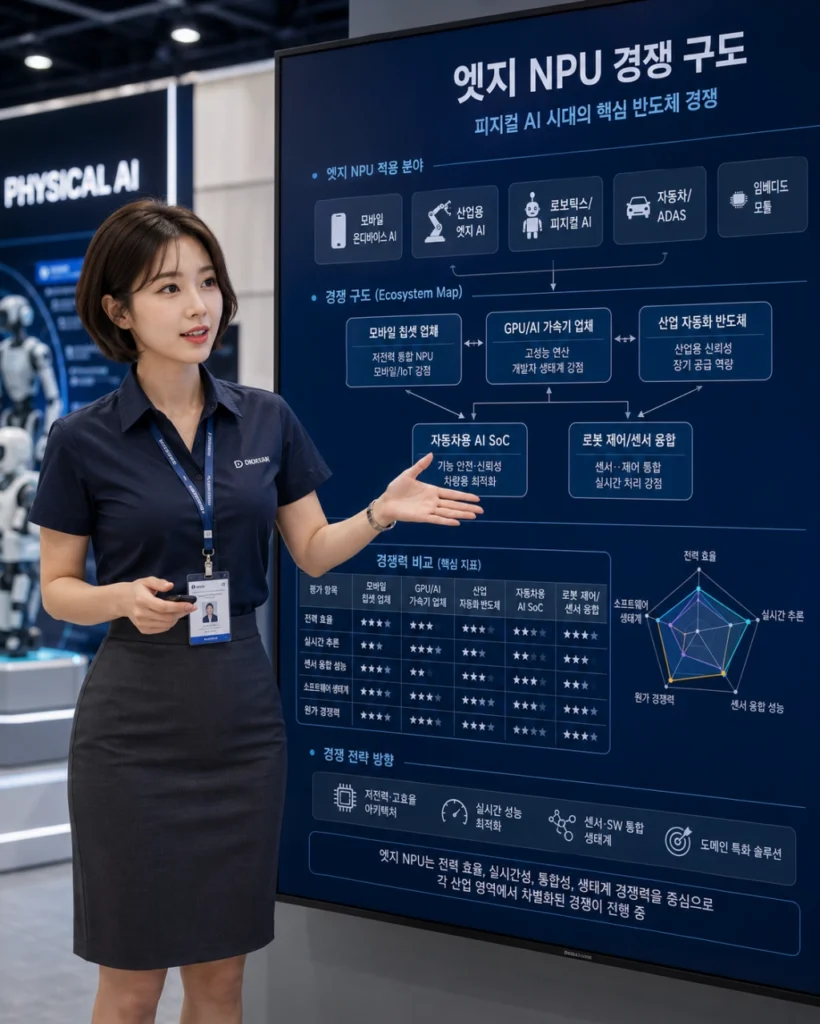 1. 엣지 NPU 기업 경쟁 구도를 설명하는 산업 전문가