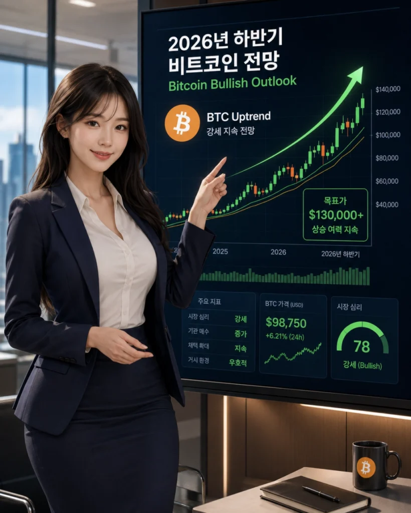 26년 하반기 비트코인 전망을 하는 애널리스트