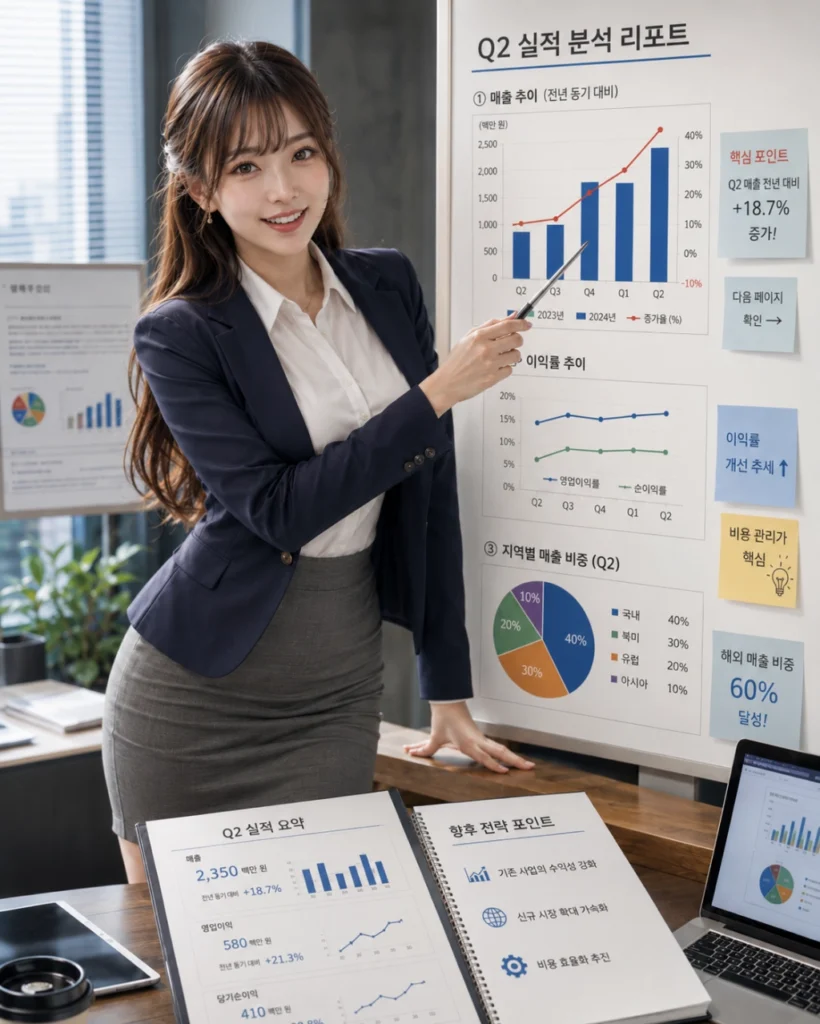 경제 자료를 분석, 발표하는 애널리스트 (1)