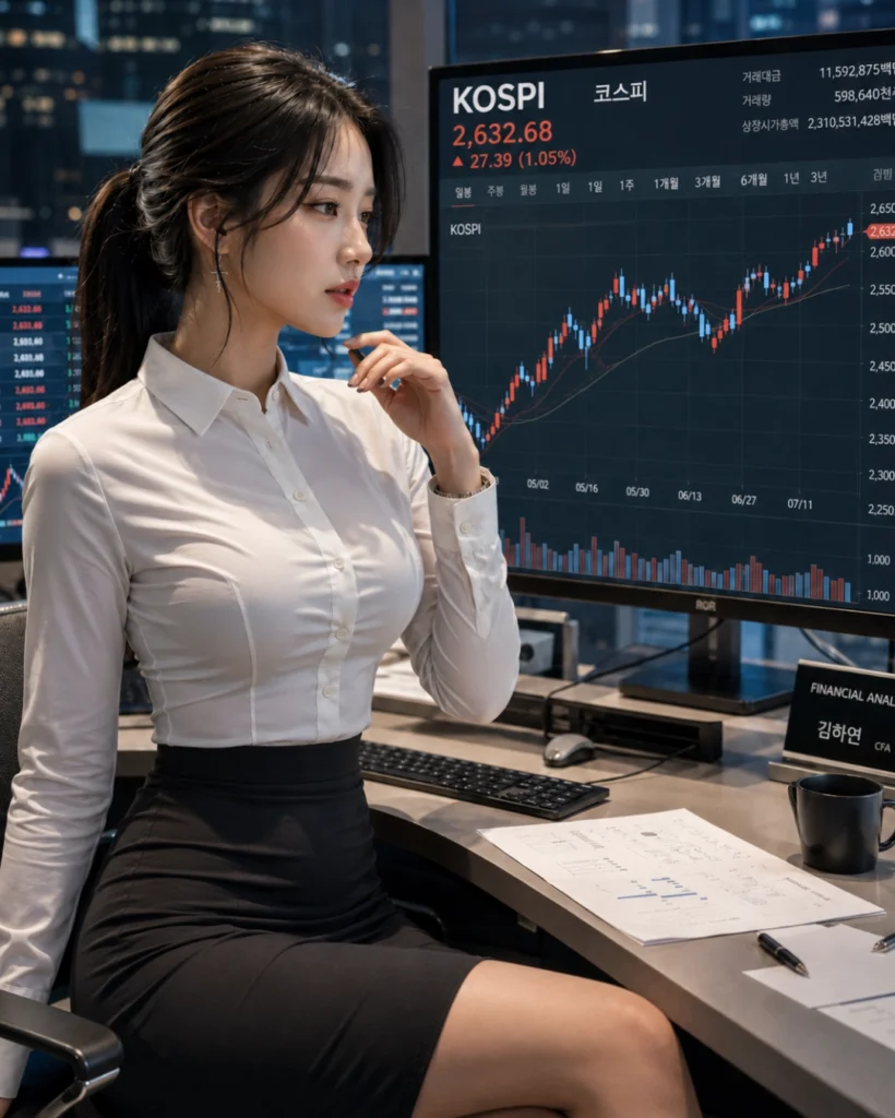 코스피를 열심히 공부중인 투자자 모습 (2)