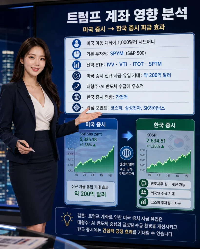 트럼프 계좌의 영향을 설명하는 모습 (1)